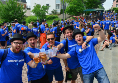 Studenten feiern Bergfest in Mittweida - 