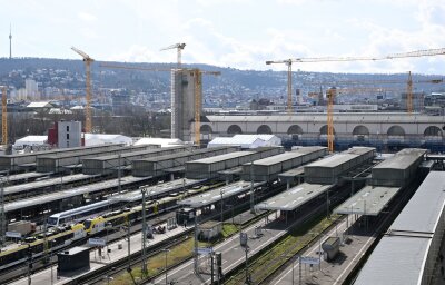 Stuttgart 21: Digitalisierung der Bahn in Gefahr - Der Bahnhof des milliardenschweren Bahnprojekts Stuttgart 21, bei dem der Stuttgarter Hauptbahnhof unter die Erde verlegt werden soll.