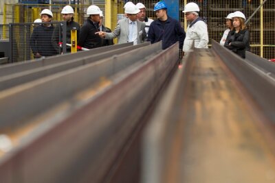 Südamerika-Delegation besucht Köstner Stahlzentrum in Plauen - 