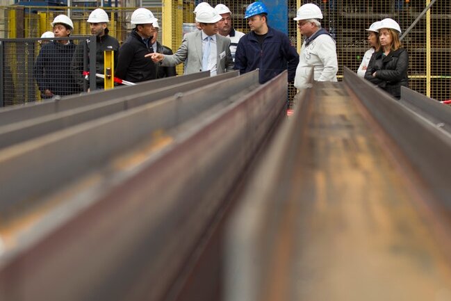 Südamerika-Delegation besucht Köstner Stahlzentrum in Plauen - 