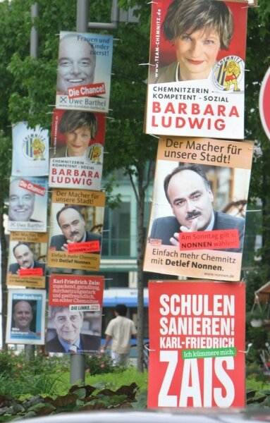 Superwahljahr: Crimmitschau erlaubt zwei Plakate pro Mast - 
              <p class="artikelinhalt">Ein Bild, wie bei den Wahlen 2006 in Chemnitz, soll es in Crimmitschau nicht geben. Erlaubt sind maximal zwei Plakate pro Mast.</p>
            