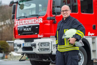 Tag der Sachsen in Aue: So rüstet sich die Feuerwehr für das Volksfest - Bereitet sich seit vielen Monaten auf den Tag der Sachsen in Aue vor: Wieland Leipold, Stadtwehrleiter der Freiwilligen Feuerwehr von Aue-Bad Schlema.