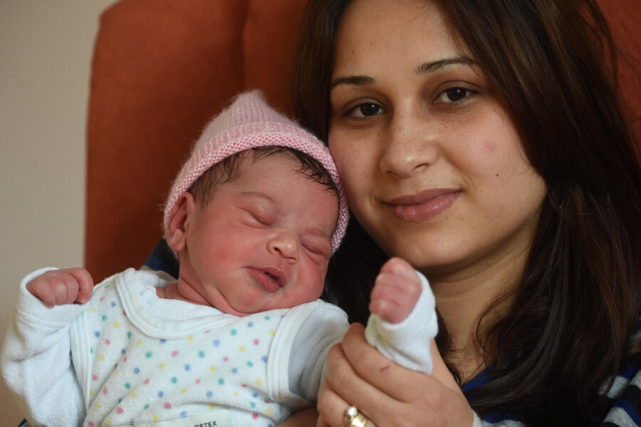Die kleine Talaa erblickte um 2.22 Uhr im städtischen Klinikum das Licht der Welt. Ihre Mutter Maisaa Mordia ist 23 Jahre.