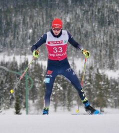 Teils beste Deutsche, dennoch weit weg - Luca Petzold vom WSC Erzgebirge Oberwiesenthal während der Junioren-Weltmeisterschaft im norwegischen Lygna. Im Massenstart über 30 Kilometer entsprach die Platzierung seiner Startnummer. 