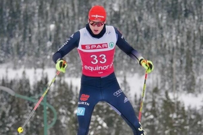 Luca Petzold vom WSC Erzgebirge Oberwiesenthal während der Junioren-Weltmeisterschaft im norwegischen Lygna. Im Massenstart über 30 Kilometer entsprach die Platzierung seiner Startnummer. 
