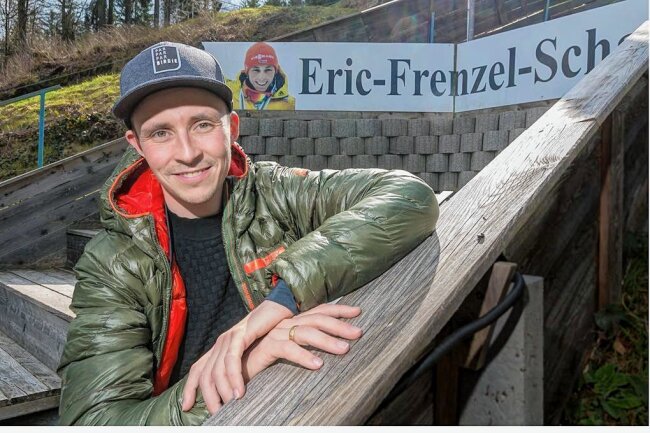 Termin steht fest: Geyer empfängt Eric Frenzel beim Bingefest - Eric Frenzel, hier an den Schanzen im Greifenbachtal, soll am 10. Juni beim Bingefest empfangen werden. 