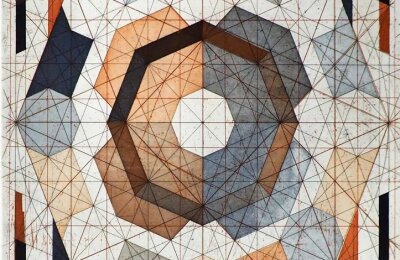 "Terra mineralia"-Sonderschau zeigt Geometrie in künstlerischer Verarbeitung - Das Werk "Castel del Monte I" begeistert Andrea Riedel.