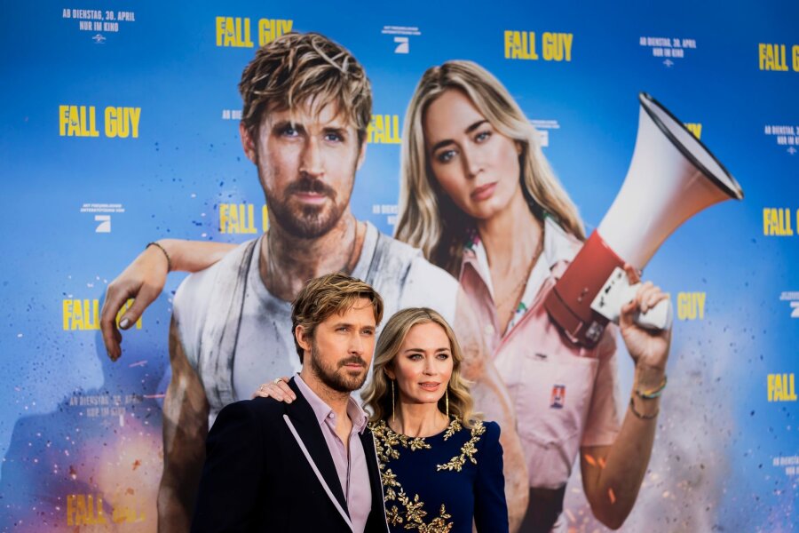 "The Fall Guy": Emily Blunt und Ryan Gosling in Berlin - Ryan Gosling und Emily Blunt bei der Premiere des Films "The Fall Guy".