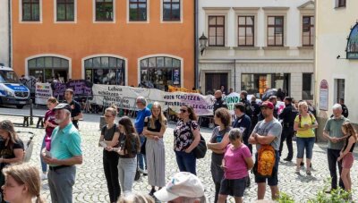 Thema Abtreibung: Schweigemarsch trifft in Annaberg-Buchholz auf lauten Protest - 