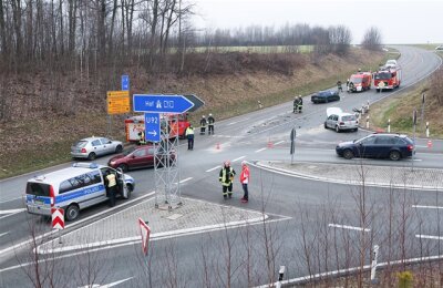 Thierfeld: Unfall auf dem Autobahnzubringer - 
