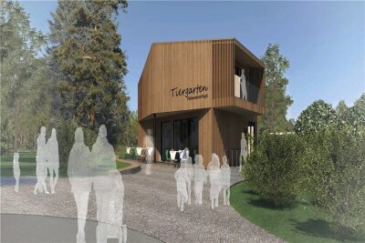 Tiergarten Falkenstein: Im Frühjahr soll Bau des neuen Funktionsgebäudes beginnen - So soll das Funktionsgebäude einmal aussehen.