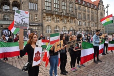 Tod von Mahsa Amini: Protest in Chemnitz - 