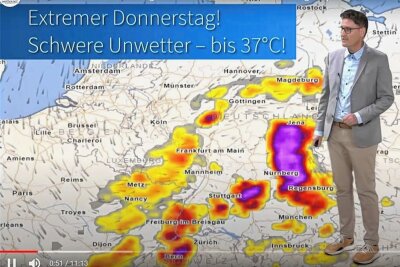 Tornado-Gefahr in Sachsen: Was braut sich da zusammen? - Meteorologe Johannes Graf zeigt bei wetter.net, wo an diesem Donnerstag mit heftigen Gewittern oder gar Tornados gerechnet werden muss. 