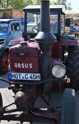 Auch Landwirtschaftsfahrzeuge gehörten beim Oldtimertreffen zu den präsentierten Stücken.