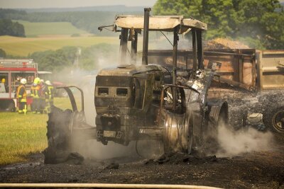 Traktor in Flammen - 