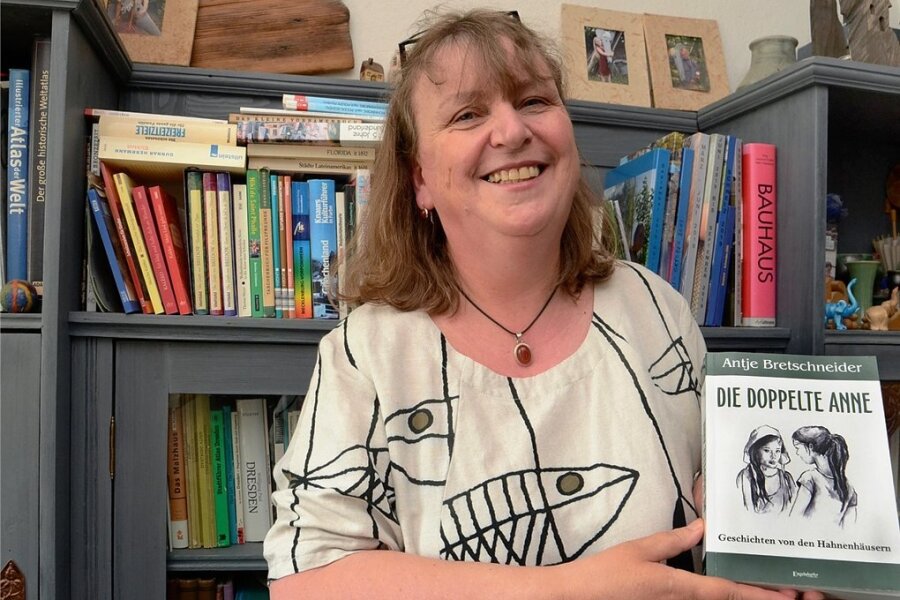 Treuenerin will Legende auf Grund gehen - Antje Bretschneider mit ihrem Debütroman "Die doppelte Anne". Foto: Joachim Thoß