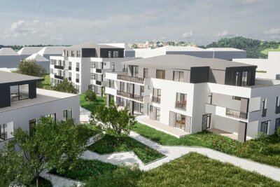 Trotz vieler Interessenten: Marienberger Luxuswohnungen werden vorerst nicht gebaut - So sollte die Wohnanlage der Erzblock GmbH in Marienberg aussehen.