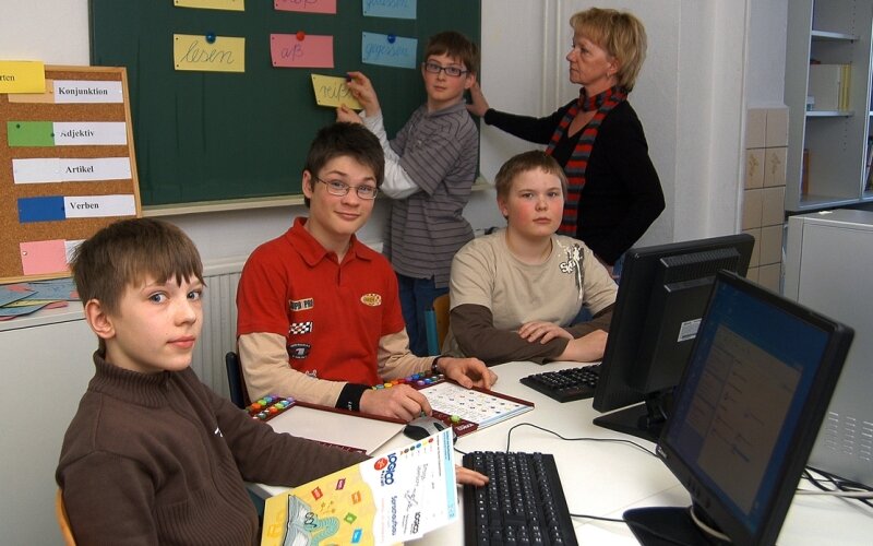 Förderunterricht in Jöhstädter Mittelschule