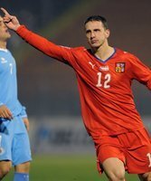 Tschechien klettert auf Platz zwei - Jubelt über sein 2:0 gegen San Marino: Zdenek Pospech