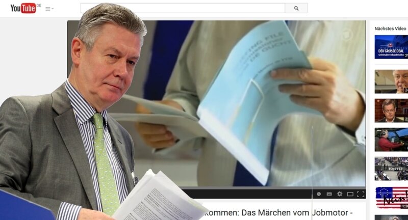 TTIP erklärt: Karel De Gucht und das Fernsehdebakel - Unfreiwillige Schützenhilfe: Ein Interview mit Ex-EU-Kommissar De Gucht ziert Anti-TTIP-Seiten auf Youtube.