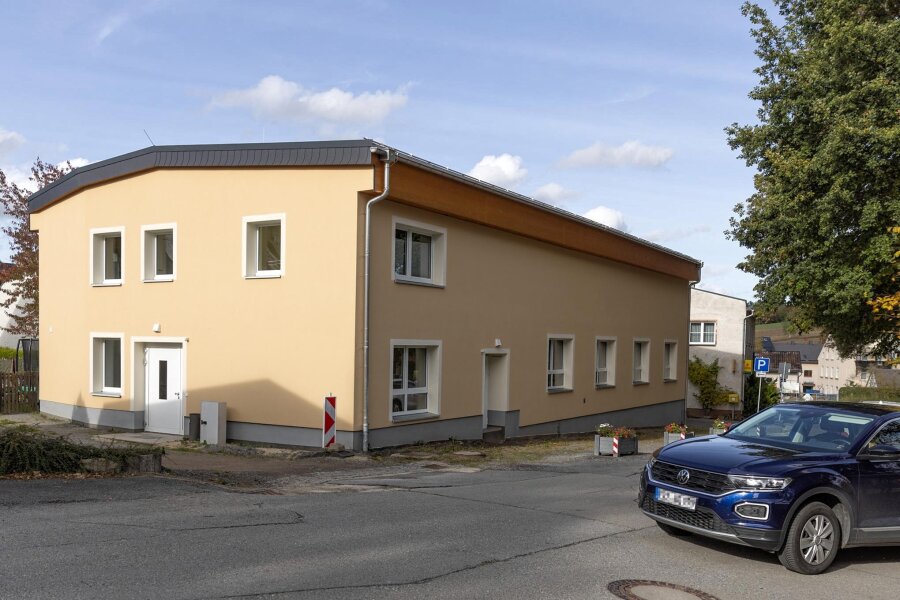 Turnhalle an der Grundschule in Schlettau erhält Anbau - Die Beutengrabenturnhalle in Schlettau soll mit einem Anbau erweitert werden.