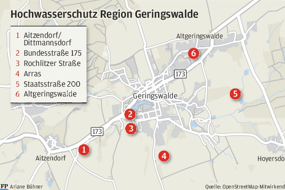 Überflutung: Geringswalde sorgt vor 