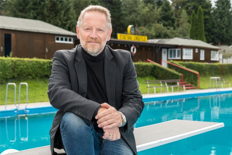 Ulrich Findeisen: Vom Stadtrat zum Bürgermeister-Kandidaten für Pockau-Lengefeld - Ulrich Findeisen möchte das Schwimmbad Lengefeld sanieren.
