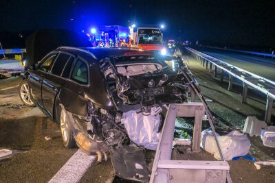 Unfall auf A72: Sechs Verletzte und mehr als 70.000 Euro Schaden - 