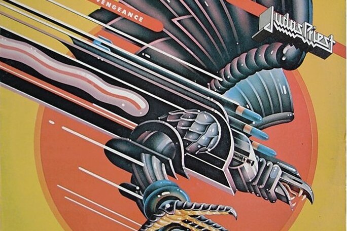 Unfassbare Eruption ehemaliger Hippies - Das ikonische Plattencover von "Screaming For Vengeance" zeigt noch deutlich die 70er-Jahre-Spuren von Judas Priest. 