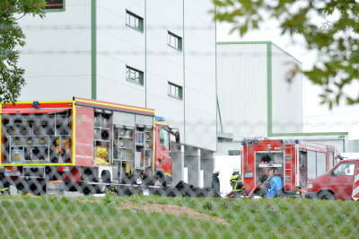 Update zum Feuerwehreinsatz: Teile der Molkerei evakuiert - Die Feuerwehr rückte am Donnerstagvormittag zur Molkerei in Freiberg aus.