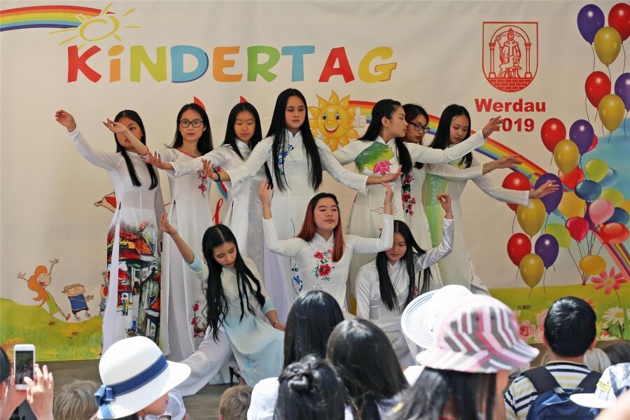 Vereine und Stadt stellen Internationales Kinderfest in Werdau auf die Beine - So wie hier vor fünf Jahren soll am Sonntag in Werdau das 13. Internationale Kinderfest gefeiert werden.