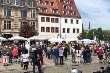 Verfahren gegen Zwickauer Revierleiter eingestellt - Auf dem Hauptmarkt durfte am 14. Mai die Veranstaltung eines rechtsgerichteten Bündnisses stattfinden. 