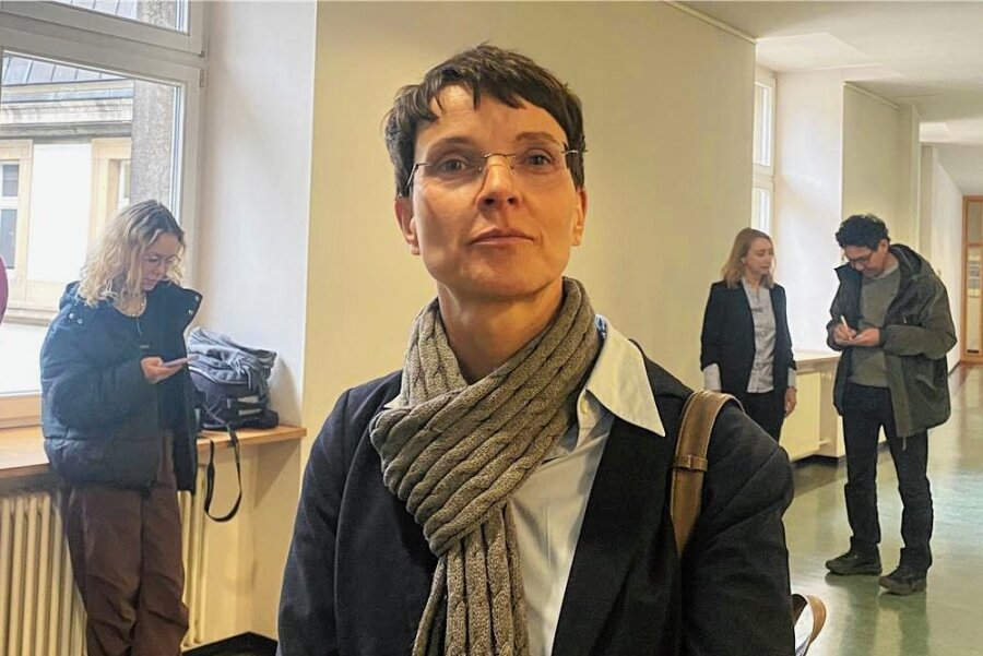 Vergleich im Verfahren Frauke Petry gegen Melanie Amann widerrufen - Ex-AfD-Chefin Frauke Petry am 7. März kurz vor der mündlichen Verhandlung vor dem OLG zu Buch-Passagen.