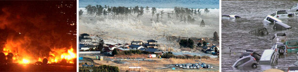 Verheerendes Erdbeben und Tsunami in Japan - 