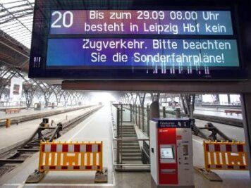 Verkehr an Leipziger Hauptbahnhof rollt wieder: Sperrung beendet -  Ab heute rollen die Züge wieder.