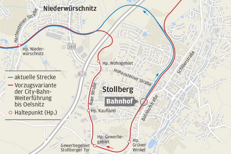 Verkehrsverbund: Citybahn-Linie wird ab 2018 nach Oelsnitz/E. verlängert - 