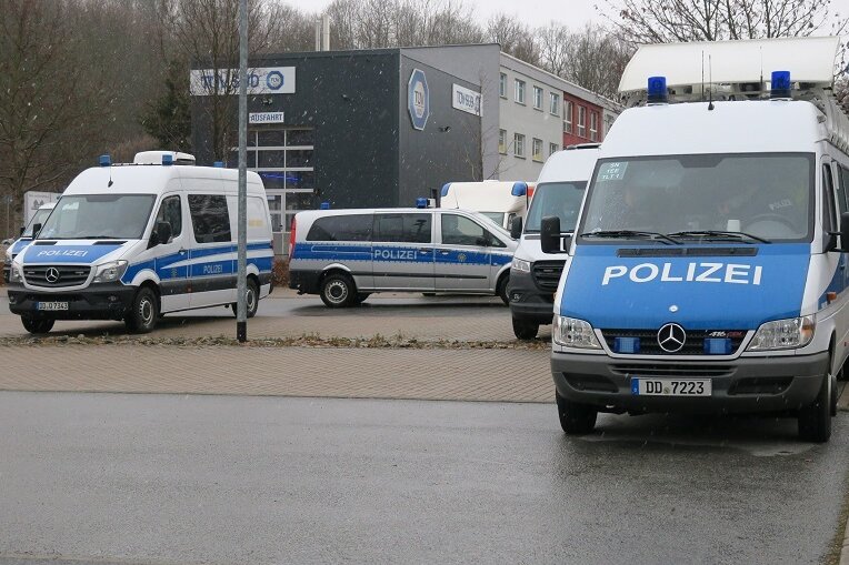 Versammlungsverbot: Polizei zeigt in Schwarzenberg Präsenz