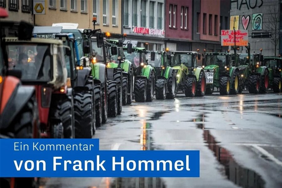 Verunsicherung wächst: Was kommt am Protest-Montag auf Sachsen zu? - Die angekündigten Bauernproteste haben eine Dynamik über das Anliegen der Landwirte hinaus angenommen.