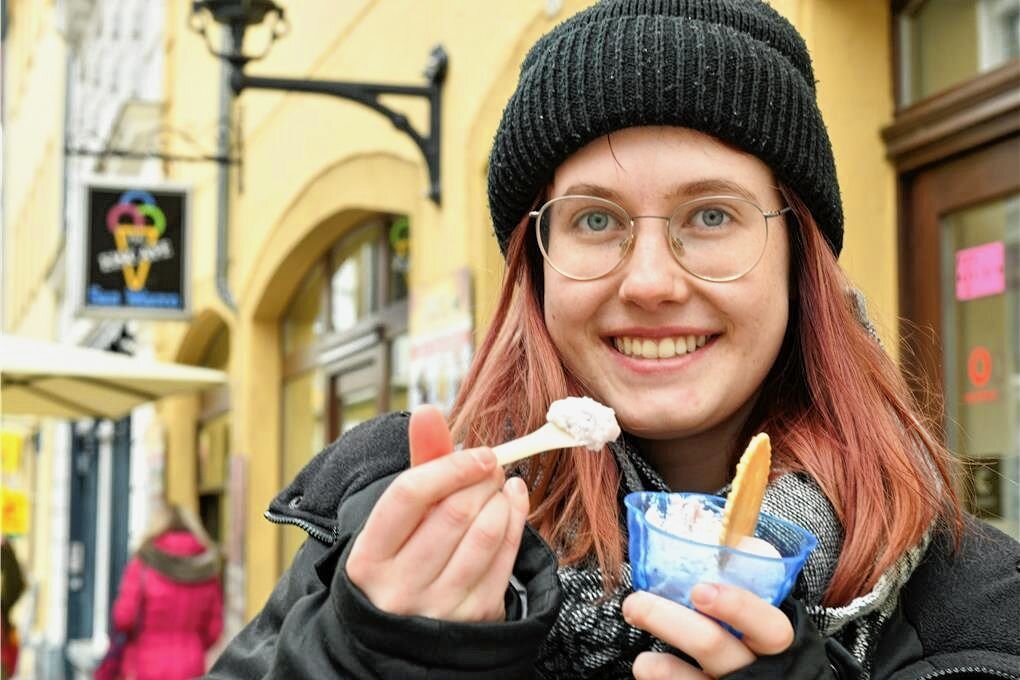 Vier von sechs Eiscafès zu Wo gibt's in Freiberg Eis zum