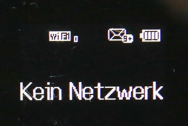  "Kein Netzwerk": Ein mobiler LTE-Router der Telekom ist - wie 900 000 weitere Geräte - zeitweise nicht erreichbar.