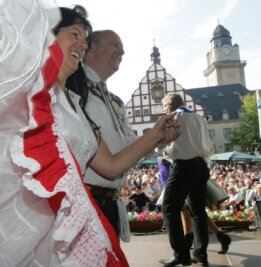 Vogtländer aus dem Häuschen - Zehntausende feierten am Wochenende in Plauen den Tag der Vogtländer.