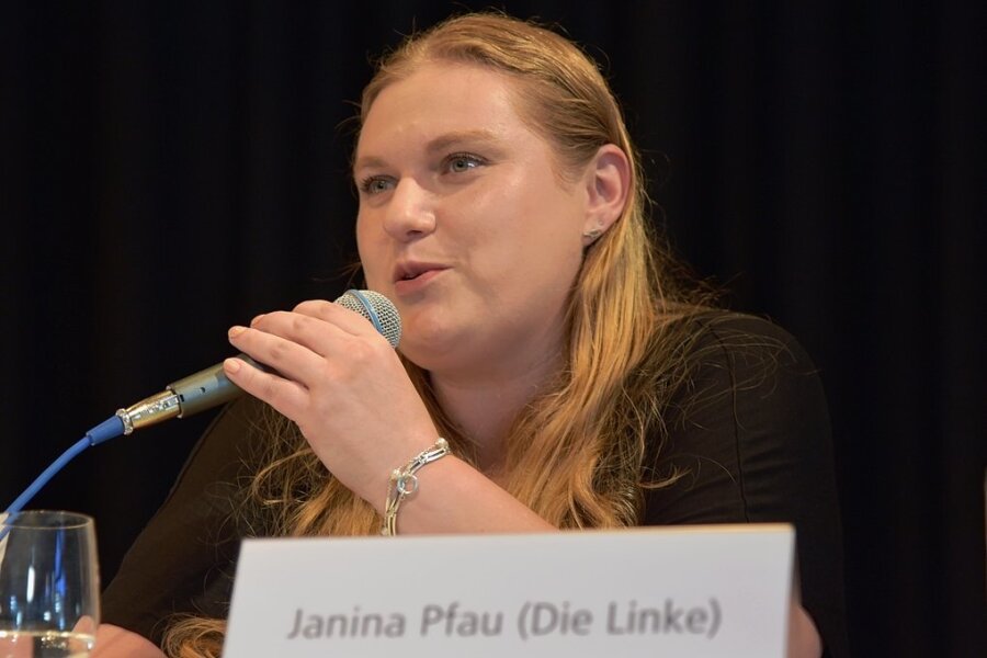 Vogtländische Linkenchefin Janina Pfau will Landrätin werden - Janina Pfau (Die Linke) will Landrätin im Vogtland werden. 