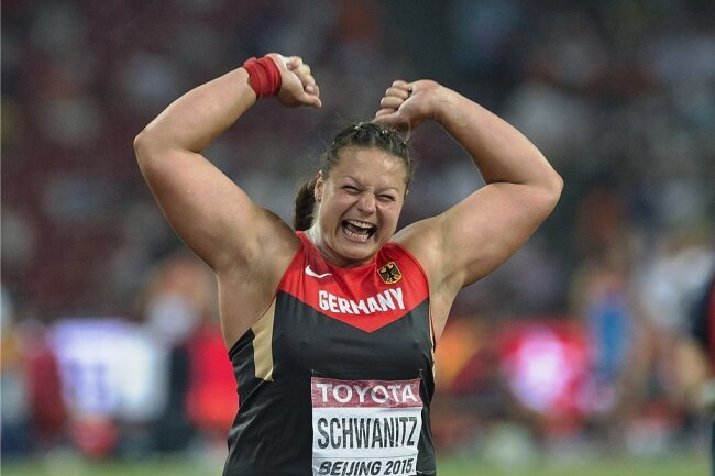 Christina Schwanitz - Welt- und Europameisterin im Kugelstoßen