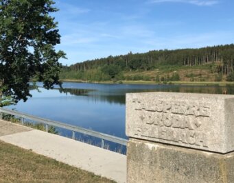 Vogtland: Trotz Dürre kein Wasserproblem - Die Trinkwassertalsperre Dröda ist das mit Abstand größte Trinkwasserreservoir im Vogtland. 