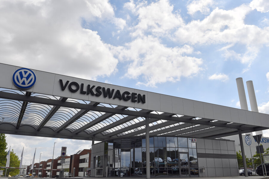 Volkswagen Sachsen erhöht für Elektroautos die Kapazität - Das VW-Werk in Zwickau-Mosel.