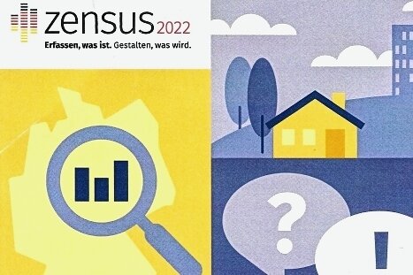 Volkszählung: Rund 73.000 Leute im Erzgebirgskreis befragt - Teil eines Werbeflyers für die Mitarbeit am Zensus 2002. 