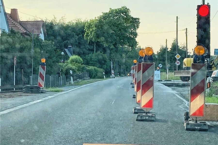 Vollsperrung bei Süßebach ab Donnerstag - Bereits in den vergangenen Tagen wurde der Verkehr bei Süßebach per Ampel geregelt. Ab Donnerstag ist dicht.