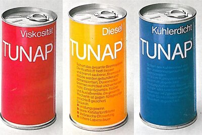 Vom „Casino“-Spray zum Weltmarktführer: Lichtenauer Firma Tunap feiert Jubiläum - Die ersten Produkte unter der Marke Tunap aus dem Jahr 1974.