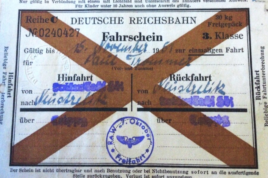Vom Schwarzfahrer zum Staatsfeind - Durch diesen nicht auf seinen Namen ausgestellten Freifahrtsschein ist der Buntmetallschmuggel von Richard Bauer aufgeflogen. 