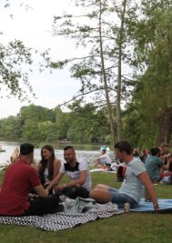 Vom Wasserspeicher zur grünen Idylle - Beim Lichterfest am 3. Juni herrschte entspannte Picknick-Atmosphäre.